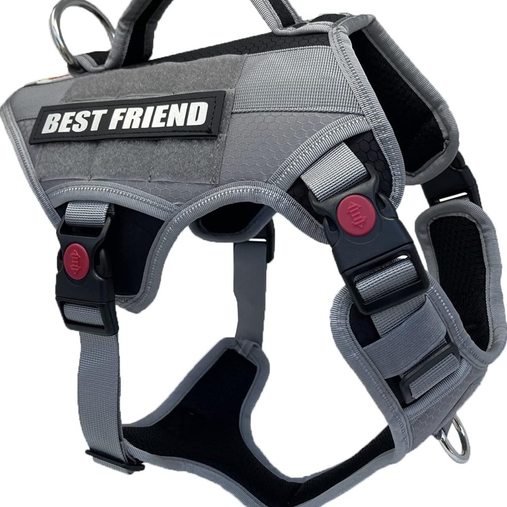 Albcorp Tactical Working Dog Vest Harness - No-Pull Service Dog Jacket with Refl